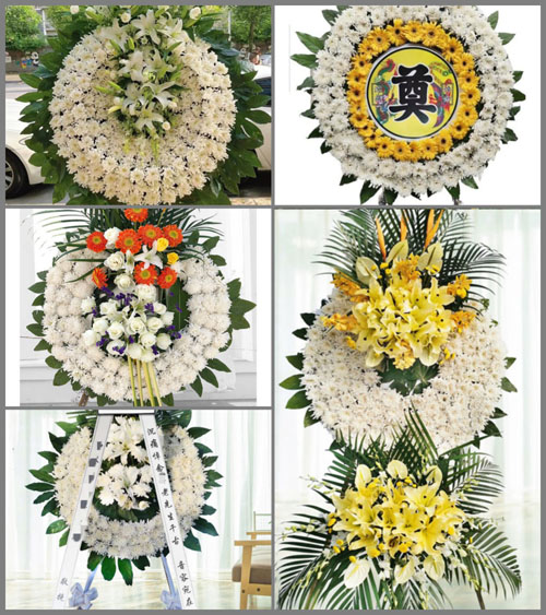 广东梅州市蕉岭县蓝坊镇高场村花圈速递